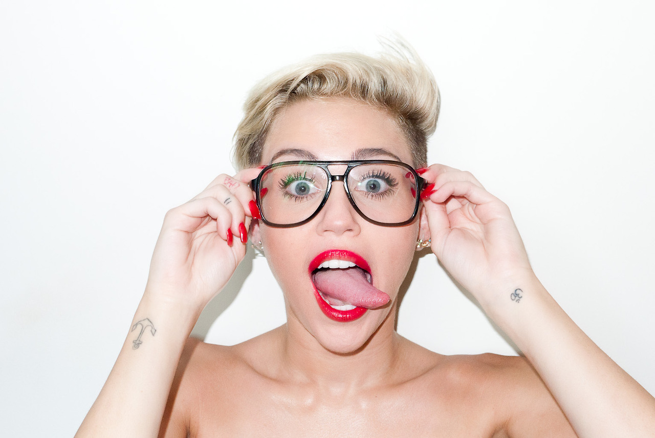 Miley Cyrus with Glasses